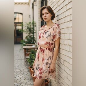 🔥🔥 Xhilaration Pink Floral Mini Dress